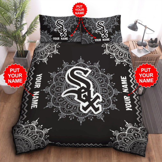 Chicago White Sox Duvet Cover Bedding Set Gift For Fans 3