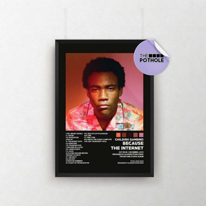 Childish Gambino Posters / Because The Internet Poster / Album Cover Poster / Poster Print Wall Art / Custom Poster / Home Decor, Blck 2