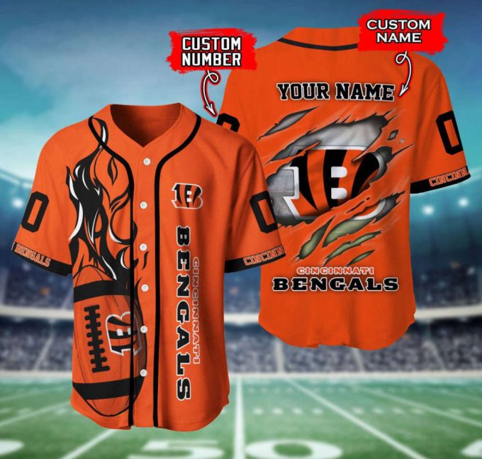 Cincinnati Bengals Personalized Baseball Jersey Fan Gifts 2