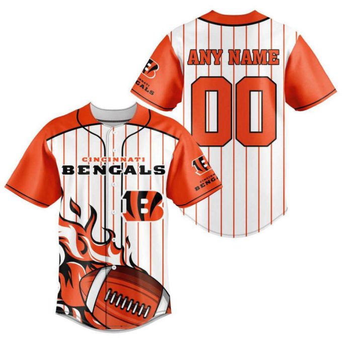 Cincinnati Bengals Personalized Baseball Jersey Fan Gifts 2