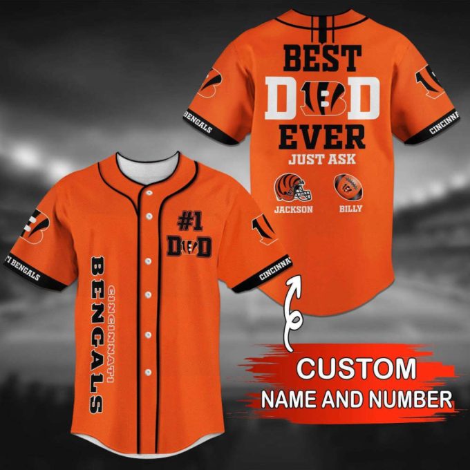 Cincinnati Bengals Personalized Baseball Jersey Gifts For Fans 2