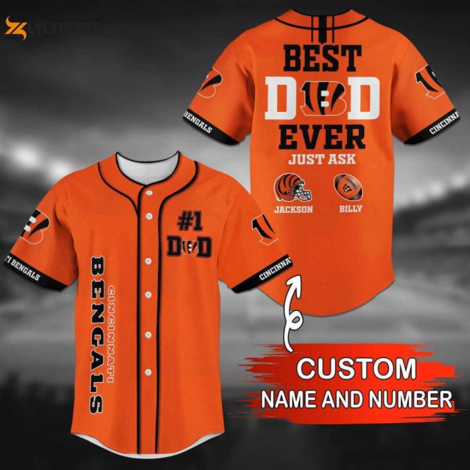 Cincinnati Bengals Personalized Baseball Jersey Gifts For Fans 1