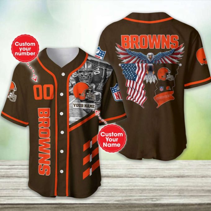 Cleveland Browns Personalized Baseball Jersey Gift For Men Women 2
