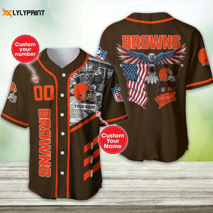 Cleveland Browns Personalized Baseball Jersey Gift For Men Women 1