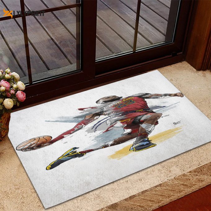 Cleveland Cavaliers Lebron James 23 Home Decor 2024 Foldable Doormat Indoor Outdoor Welcome Mat Home Decor 1