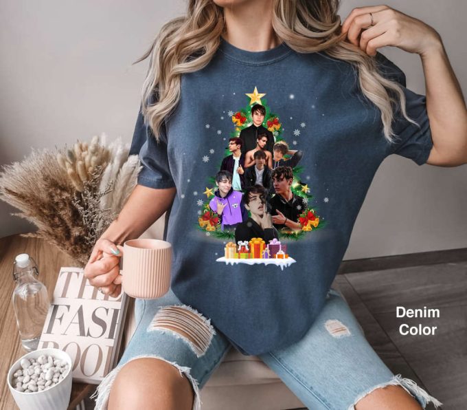 Colby Brock Christmas Tree Shirt: Funny Gift For Fans 2024 3