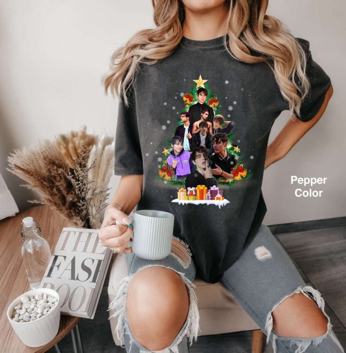 Colby Brock Christmas Tree Shirt: Funny Gift For Fans 2024 5