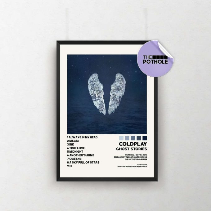 Coldplay Posters / Ghost Stories Poster, Album Cover Poster, Poster Print Wall Art, Coldplay, Ghost Stories 2