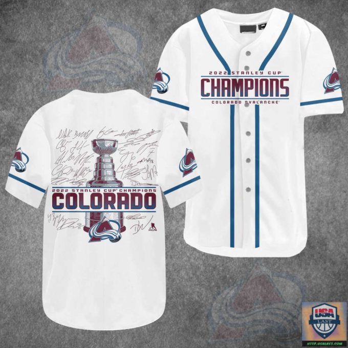 Colorado Avalanche Baseball Jersey For Fans Bj0046 2