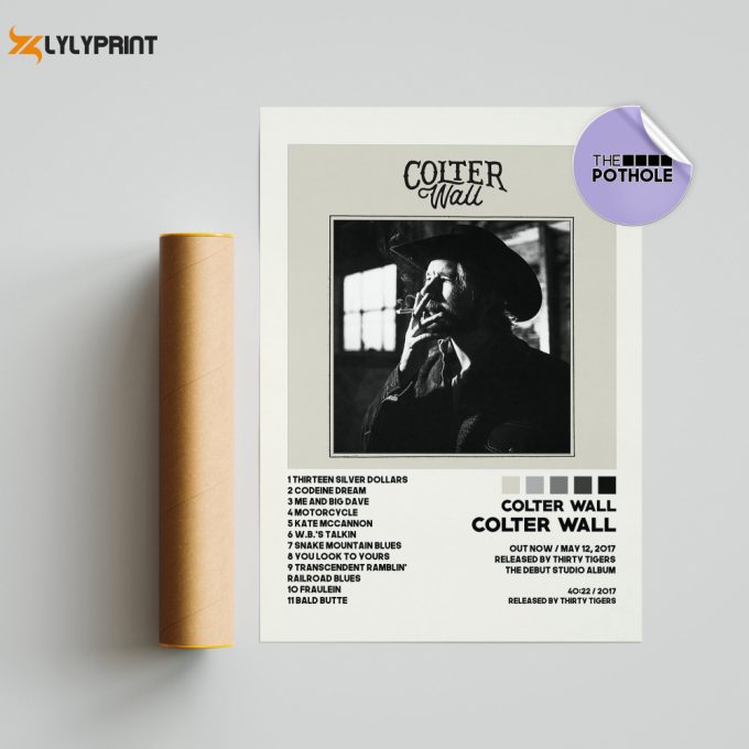 Colter Wall Poster | Colter Wall Poster | Tracklist Album Cover Poster / Album Cover Poster, Colter Wall 1