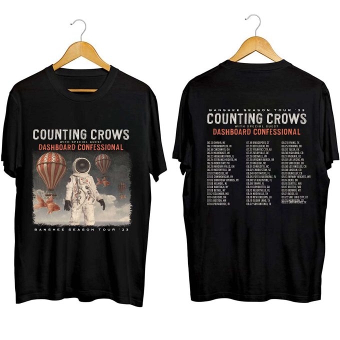 Counting Crows 2023 Concert Tee: Banshee Season Tour - Ultimate Fan Merch 1