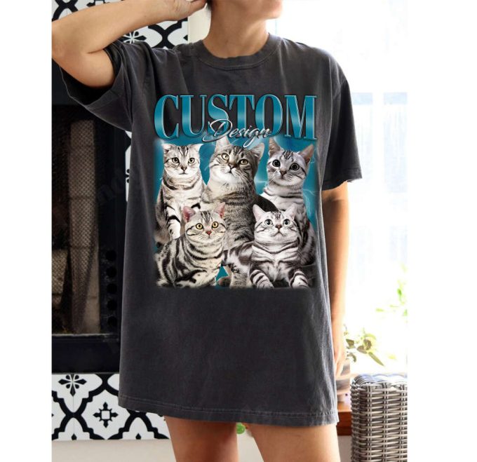 Custom Cat Design Shirt Custom Cat T-Shirt Custom Cat Tees Custom Cat Sweater Custom Cat Unisex Cat Cute Shirt Custom Shirt 4