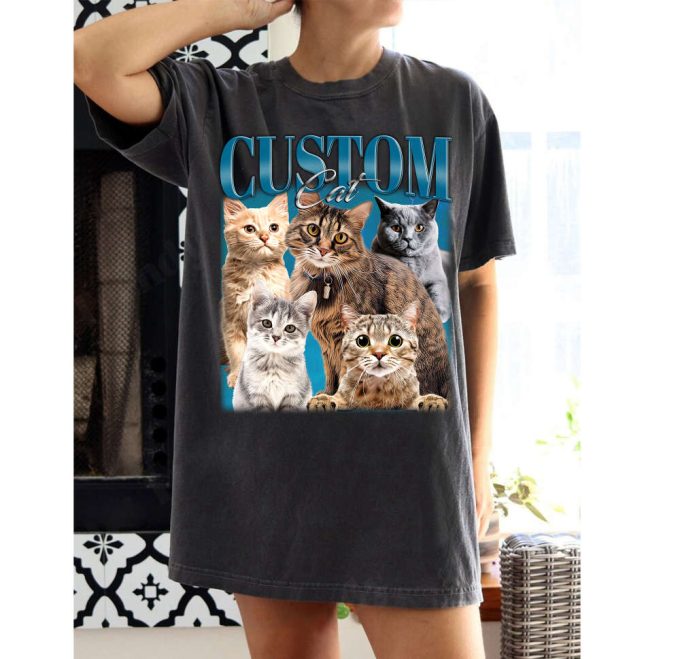 Custom Cat Design Shirt Custom Cat T-Shirt Custom Cat Tees Custom Cat Sweater Custom Cat Unisex Cat Cute Shirt Custom Shirt 2