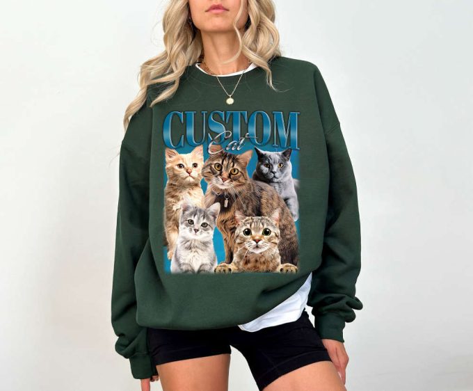 Custom Cat Design Shirt Custom Cat T-Shirt Custom Cat Tees Custom Cat Sweater Custom Cat Unisex Cat Cute Shirt Custom Shirt 4
