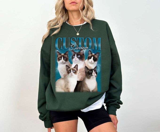 Custom Cat Design Shirt: Unisex Cat Cute Tees &Amp; Sweaters 4