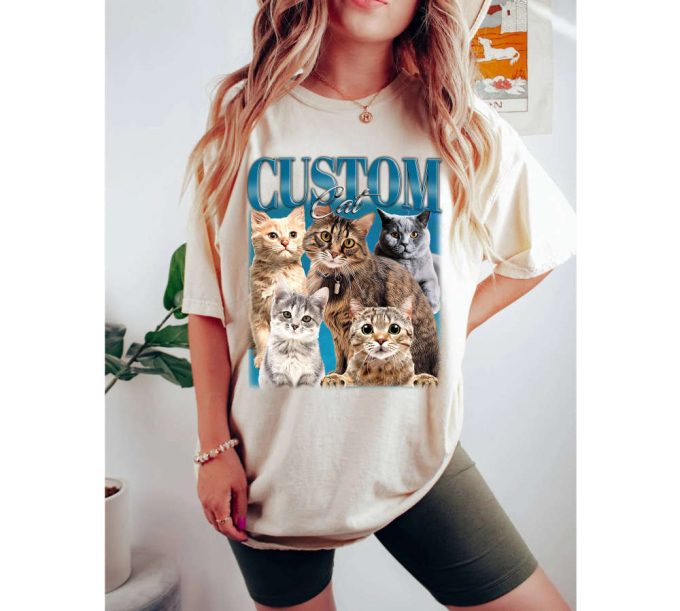 Custom Cat Design Shirt Custom Cat T-Shirt Custom Cat Tees Custom Cat Sweater Custom Cat Unisex Cat Cute Shirt Custom Shirt 3