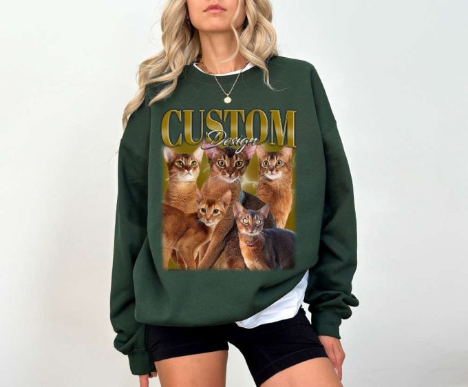 Custom Cat Design Shirt Custom Cat T-Shirt Custom Cat Tees Custom Cat Sweater Custom Cat Unisex Cat Cute Shirt Custom Shirt 4