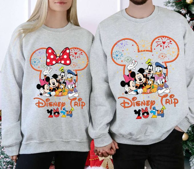 Disneyland 2024 Shirt: Custom Family Trip &Amp; Couple Matching Shirts - Mickey &Amp; Friends Group &Amp; Girl Trip Shirt 3