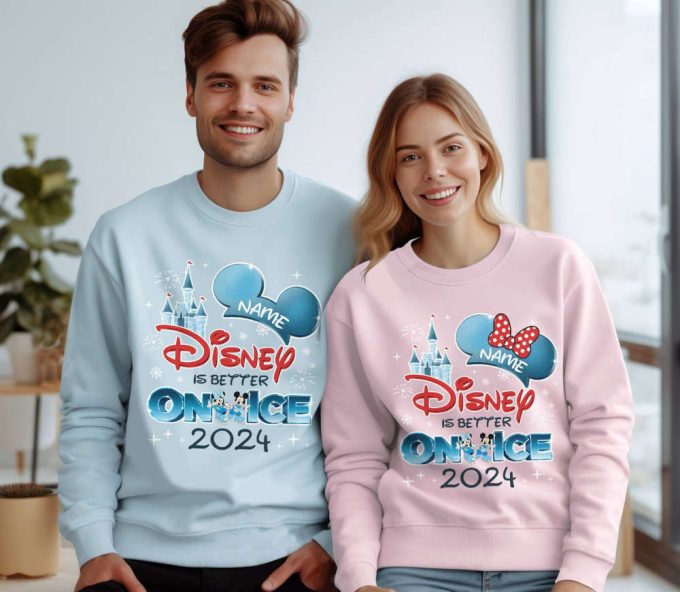 Custom Disneyland On Ice 2024 Shirt | Princess On Ice Shirt | Wdw Mickey On Ice Shirt | Disneyland Family Trip Shirt | Disneyworld Shirt 2