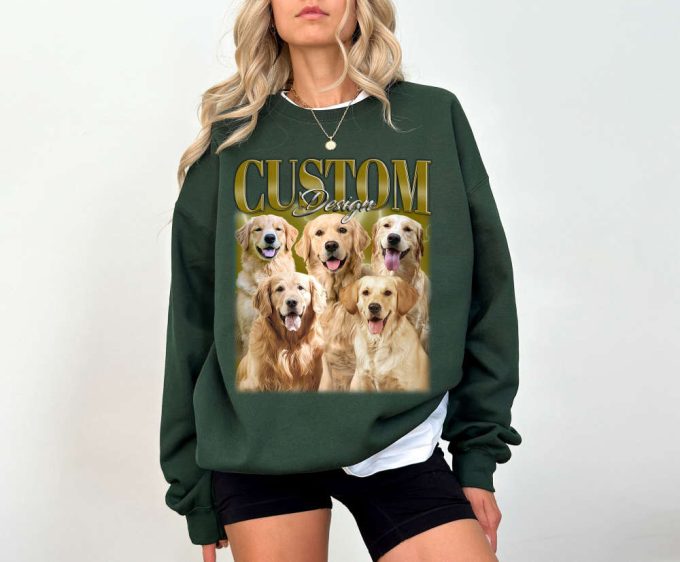 Custom Dog Design T-Shirts Custom Dog Shirt Custom Design Tees Custom Design Hoodie Custom Design Sweatshirt Retro T-Shirt 4