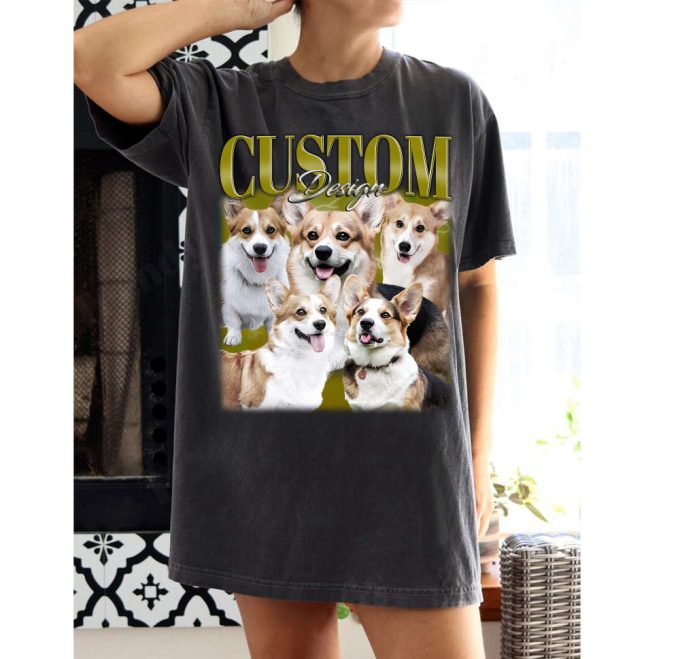 Custom Dog Design T-Shirts Custom Dog Shirt Custom Design Tees Custom Design Hoodie Custom Design Sweatshirt Retro T-Shirt 2