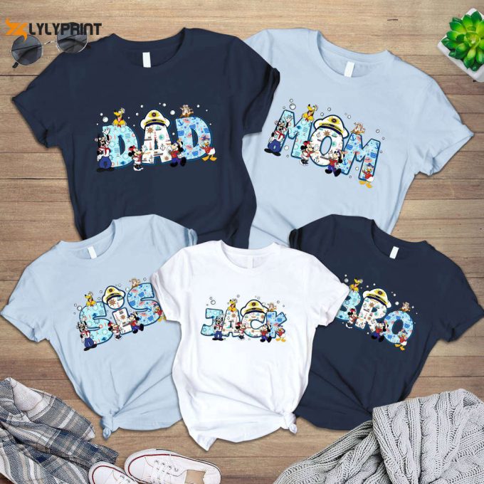 Custom Mickey Family Cruise Shirt Disneyland 2024 Matching Group Shirt For Family Trip 1