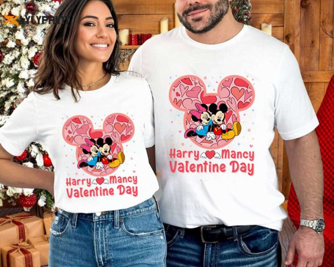 Custom Mickey Minnie Valentine Shirt: Disneyland Matching Couples Outfit 1