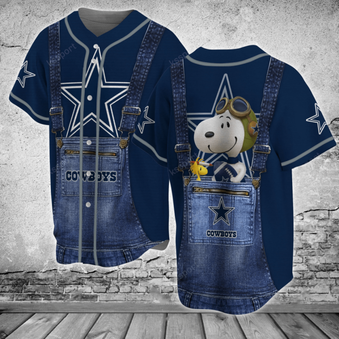 Dallas Cowboys Personalized Baseball Jersey Bj0183 2