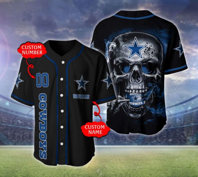 Dallas Cowboys Personalized Baseball Jersey Fan Gifts 2