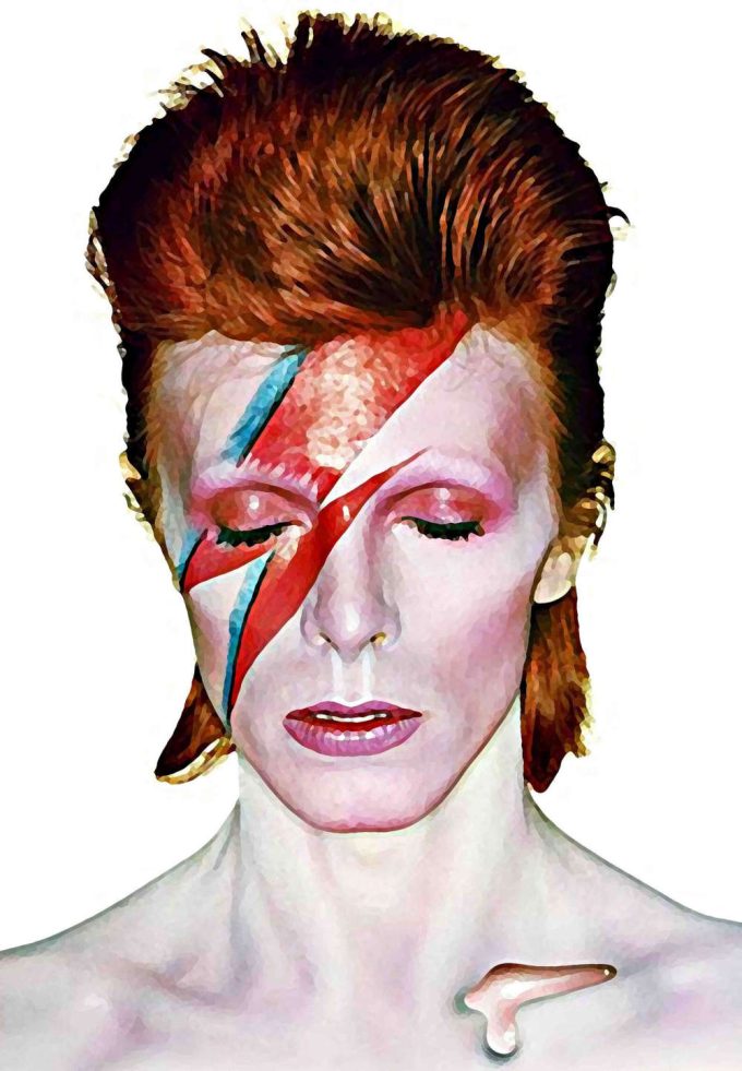 David Bowie, Aladdin Sane, Album Cover, 1973, Art Print, Singer, Songwriter, David Bowie Poster, Rock Legend, David Bowie Gift, Rock Star 2