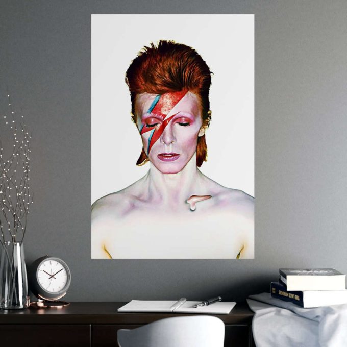 David Bowie, Aladdin Sane, Album Cover, 1973, Art Print, Singer, Songwriter, David Bowie Poster, Rock Legend, David Bowie Gift, Rock Star 4