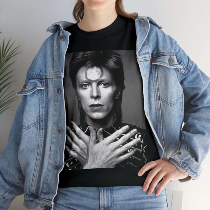 David Bowie Tee, Ziggy Stardust, Unisex Cotton T-Shirt, David Bowie Tee, Rock Star, David Bowie T-Shirt, Rock Legend Tee, David Bowie Gift 3