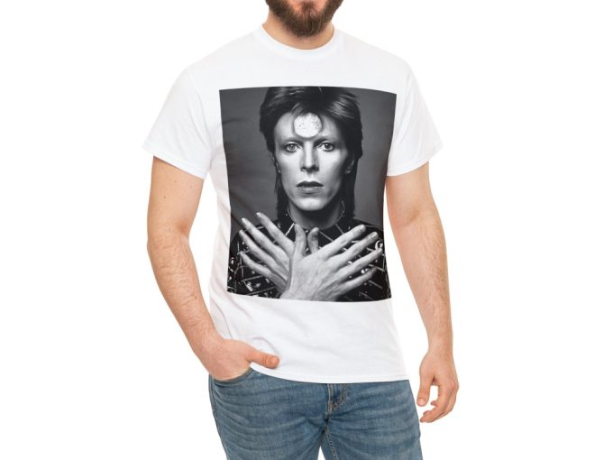 David Bowie Tee, Ziggy Stardust, Unisex Cotton T-Shirt, David Bowie Tee, Rock Star, David Bowie T-Shirt, Rock Legend Tee, David Bowie Gift 4