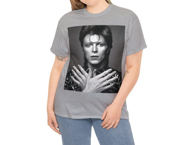David Bowie Tee, Ziggy Stardust, Unisex Cotton T-Shirt, David Bowie Tee, Rock Star, David Bowie T-Shirt, Rock Legend Tee, David Bowie Gift 6