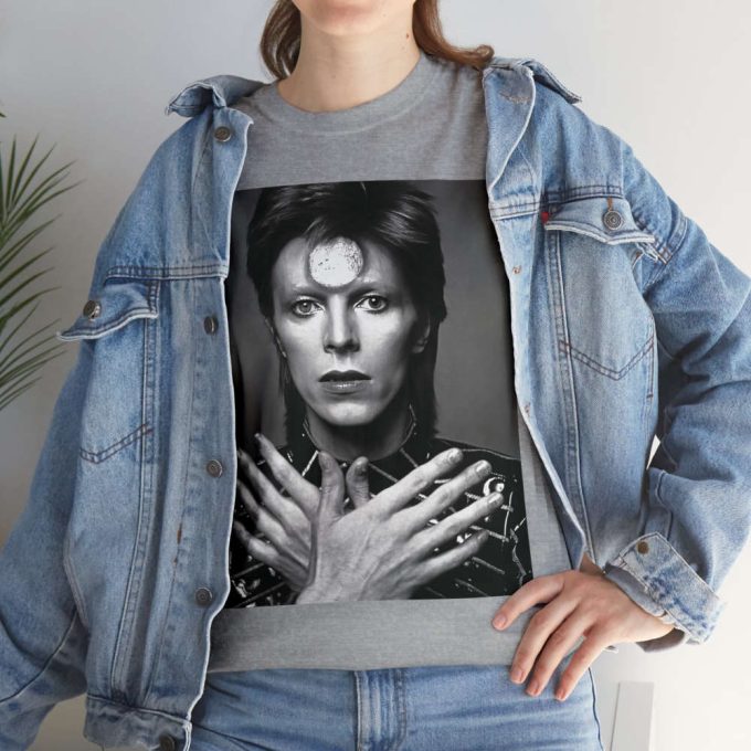 David Bowie Tee, Ziggy Stardust, Unisex Cotton T-Shirt, David Bowie Tee, Rock Star, David Bowie T-Shirt, Rock Legend Tee, David Bowie Gift 7