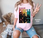 Deep Purple Retro Vintage T-Shirt: Funny Band Shirt Music Vintage Tee – Perfect Gift for Friends Deep Purple Retro Vintage T-Shirt: Funny Band Shirt Music Vintage Tee – Perfect Gift for Friends