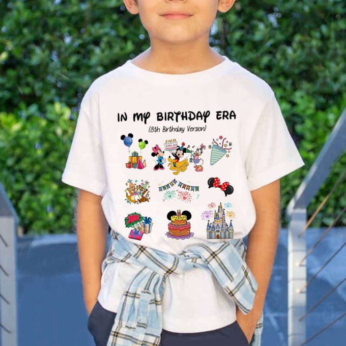 Disneyland Birthday Taylor Version Shirt, In My Birthday Era Shirt, Mickey And Friends Birthday Shirts, Disneyland Best Birthday Ever Shirt 3