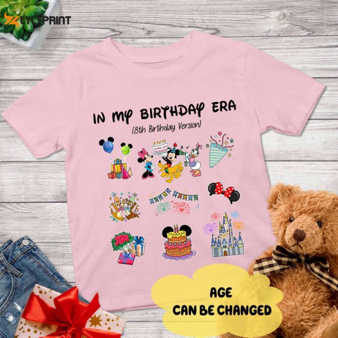 Disneyland Birthday Taylor Version Shirt, In My Birthday Era Shirt, Mickey And Friends Birthday Shirts, Disneyland Best Birthday Ever Shirt 1