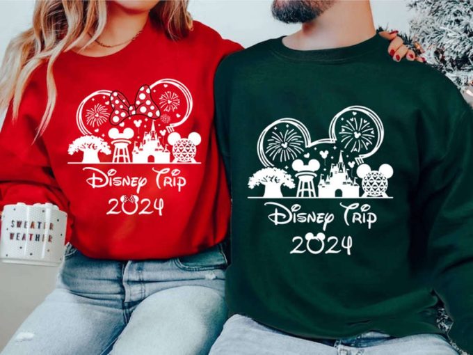 Disneyland Family Trip 2024 T-Shirt, First Disneyland Trip 2024 Shirt, Custom Family Shirt, Disneyworld Family Vacation, Girl Trip Shirt 4