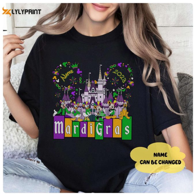 2024 Disneyland Mardi Gras Shirts: Fat Tuesday Mickey &Amp;Amp; Friends Wdw Family Trip - Let The Good Times Roll! 1