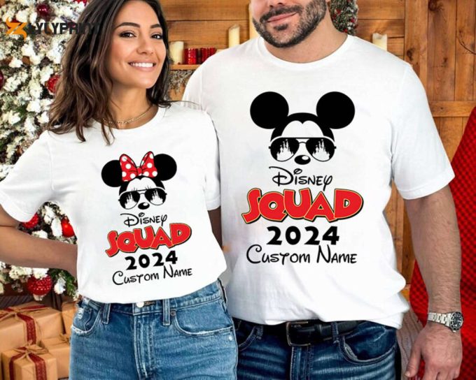 Disneyland Sunglasses Squad 2024 Shirt - Personalized Vacation - Mickey Minnie Mouse Family Trip - Epcot 2024 1