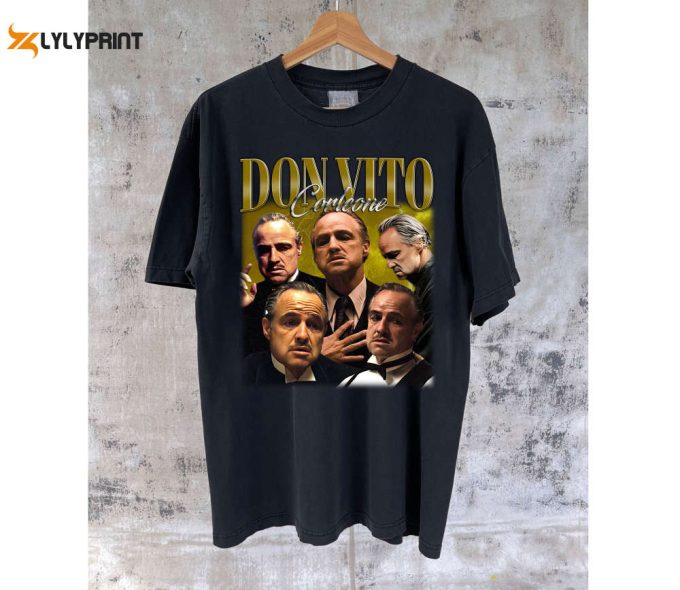 Don Vito Corleone T-Shirts Don Vito Corleone Shirt Don Vito Corleone Tees Don Vito Corleone Merch College Shirt Character T-Shirt 1