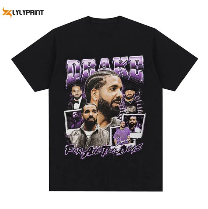 Drake For All The Dogs Music Album T Shirts, Hip Hop T-Shirt, Drake Rapper Shirt, Bootleg Drake Graphic Tee, Drakes Sweatshirt 1