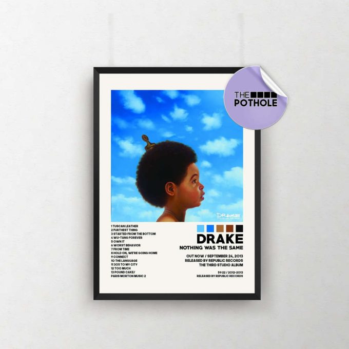 Drake Poster / Nothing Was The Same Poster, Album Cover Poster Poster Print Wall Art, Custom Poster, Home Decor, Drake, Nothing Was The Same 2