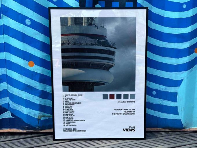 Drake &Quot;Views&Quot; Album Cover Poster, Drake Merch 2