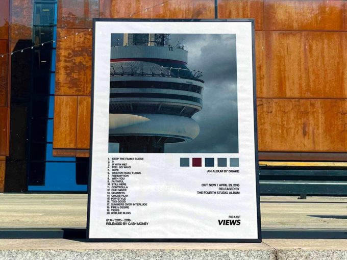 Drake &Quot;Views&Quot; Album Cover Poster, Drake Merch 3