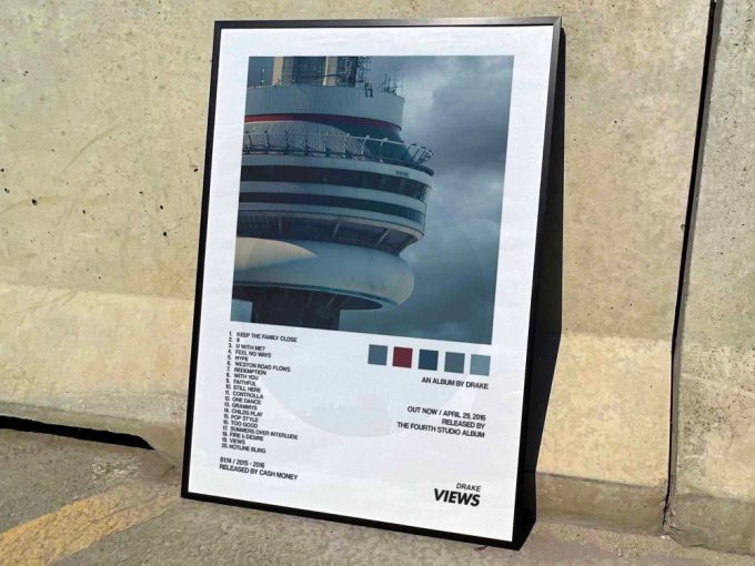 Drake &Quot;Views&Quot; Album Cover Poster, Drake Merch 4