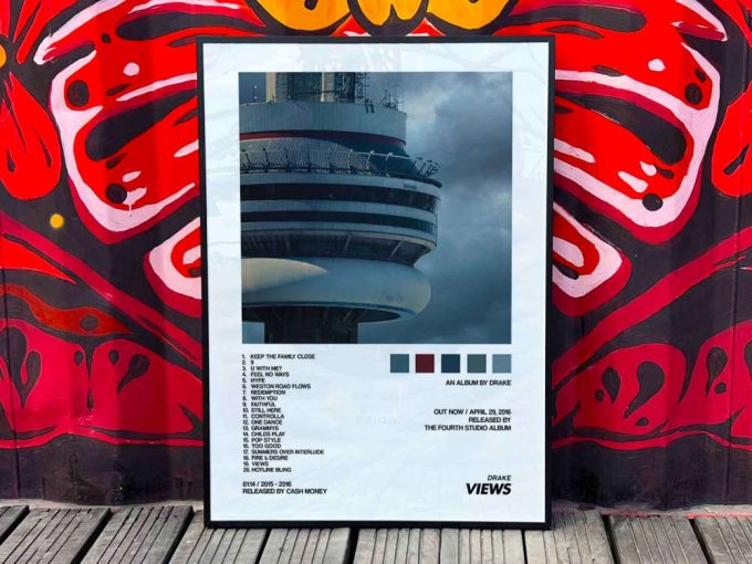 Drake &Quot;Views&Quot; Album Cover Poster, Drake Merch 5