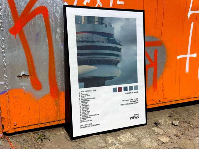 Drake &Quot;Views&Quot; Album Cover Poster, Drake Merch 6