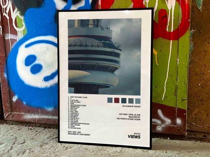 Drake &Quot;Views&Quot; Album Cover Poster, Drake Merch 7